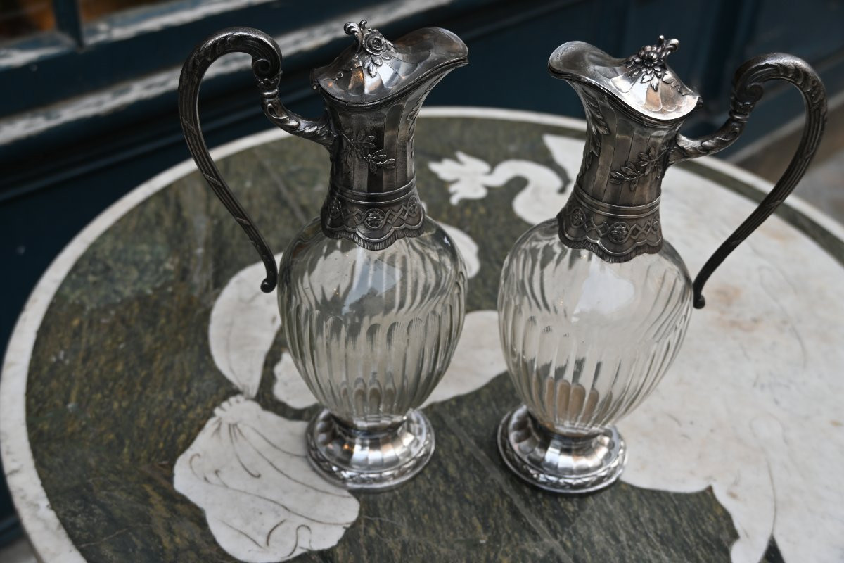 Paire d aiguières de style Louis XVI-photo-3