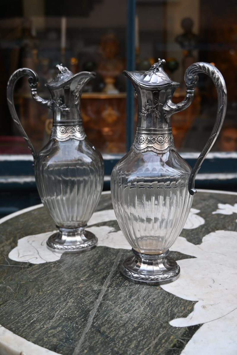 Paire d aiguières de style Louis XVI-photo-4