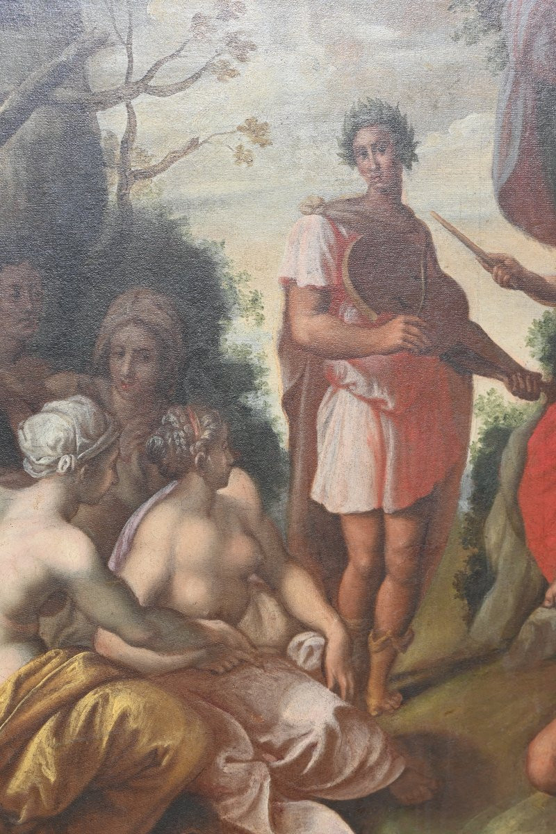 17th Century Fontainebleau School, Entourage Of Ambroise Dubois The Judgement Of Midas-photo-1