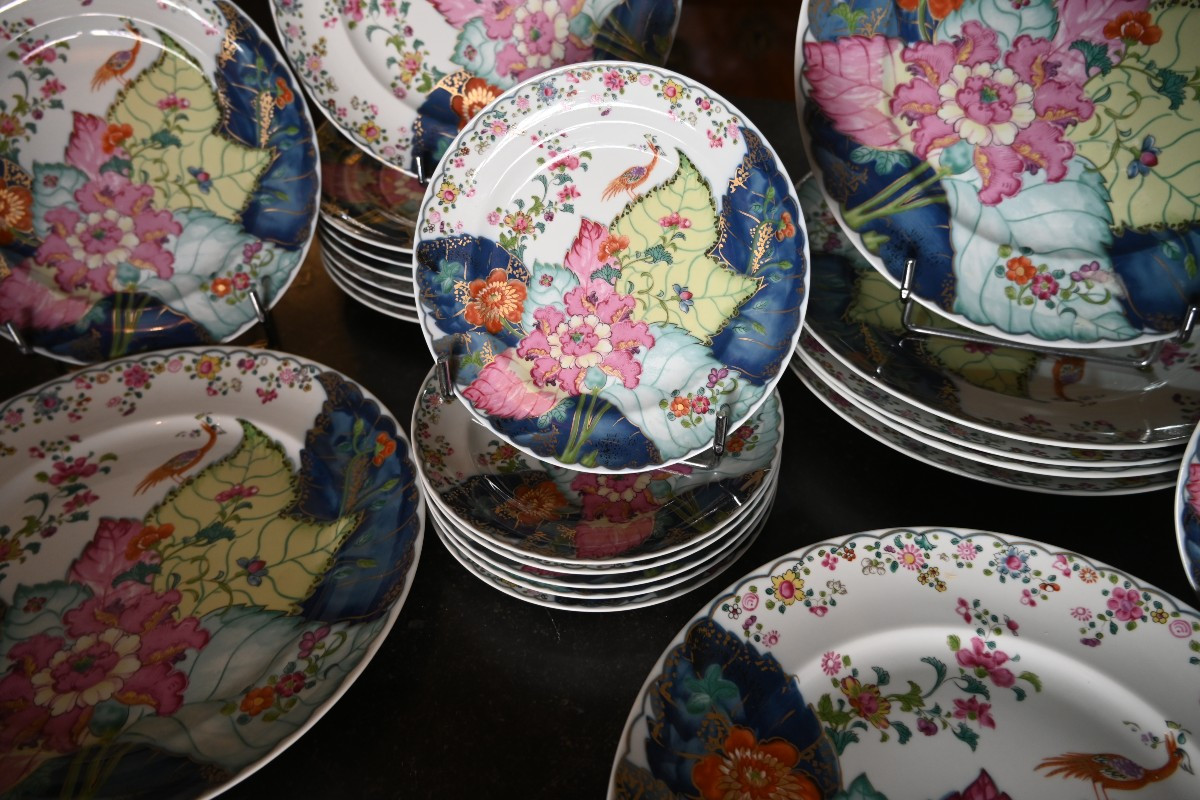 Vista Allegre , Porcelain Dinner Service Tobacco Leaf