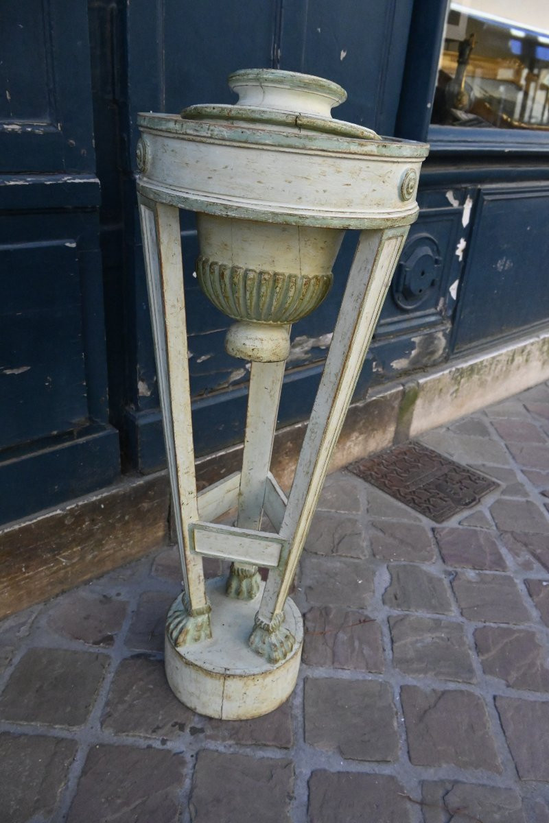 Late 18th Century Directoire Period Athenienne In Lacquered And Rechambered Wood-photo-2