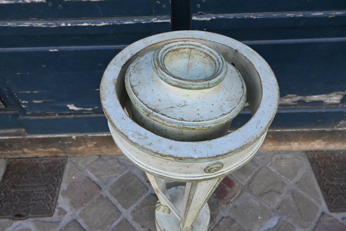 Late 18th Century Directoire Period Athenienne In Lacquered And Rechambered Wood-photo-3