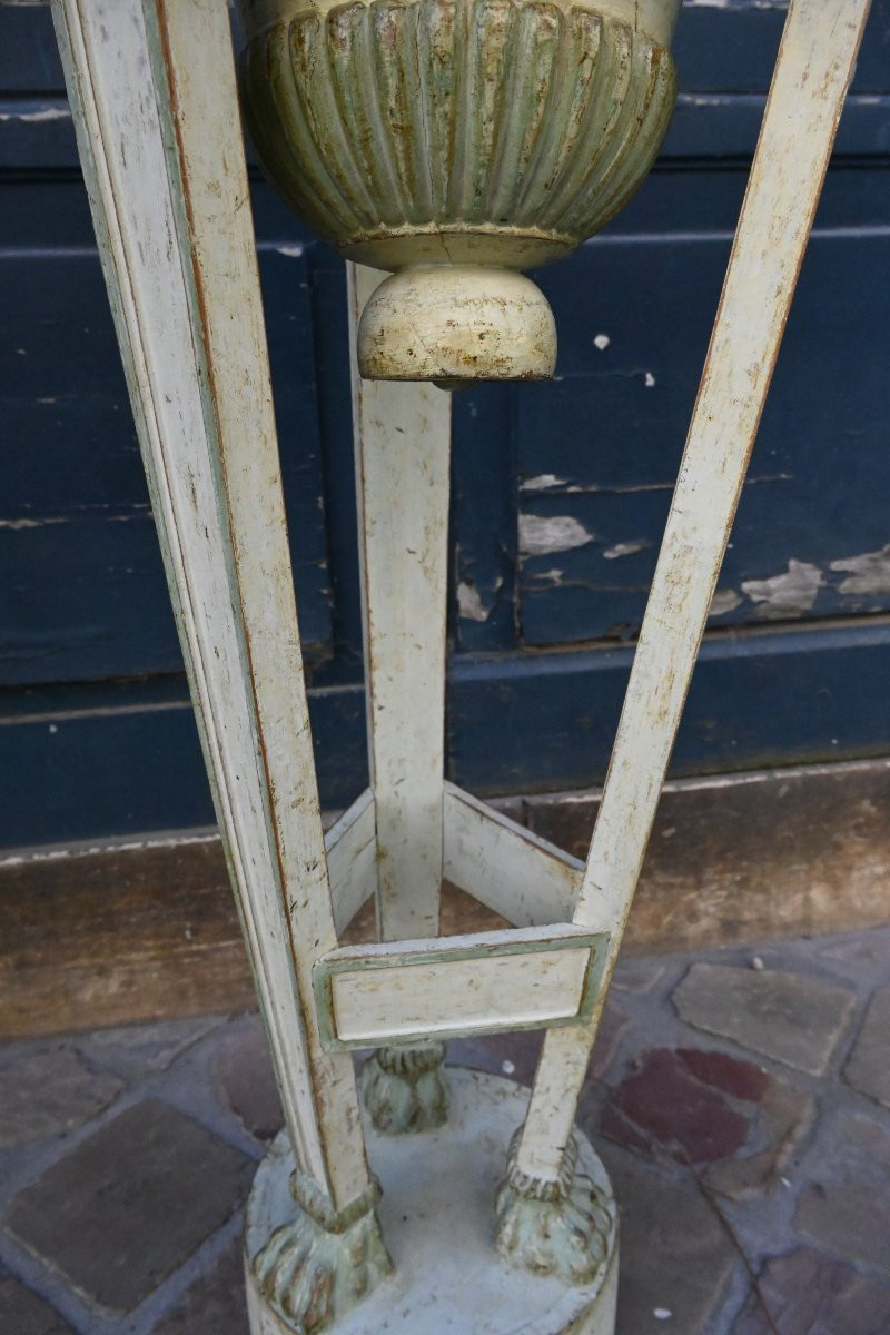 Late 18th Century Directoire Period Athenienne In Lacquered And Rechambered Wood-photo-3