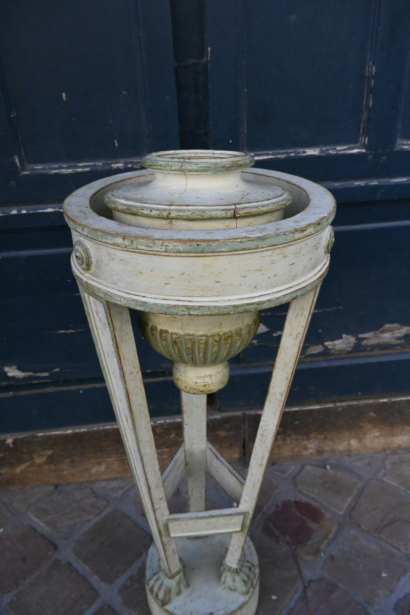 Late 18th Century Directoire Period Athenienne In Lacquered And Rechambered Wood-photo-5