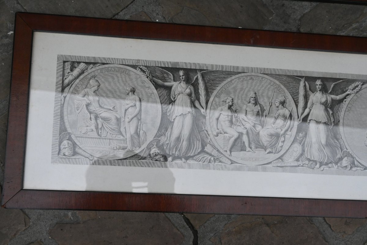 Napoléon Et Ses Victoires d'Après l'Antique , Suite De Trois Gravures XIX-photo-4
