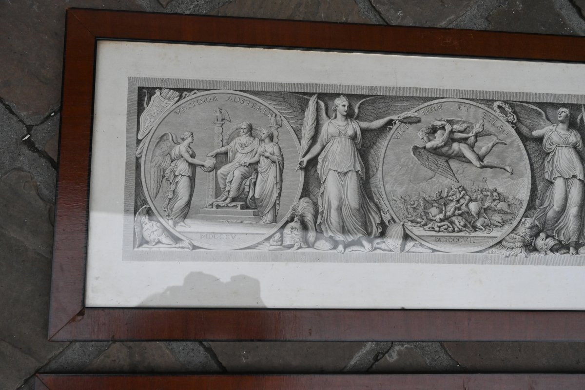 Napoléon Et Ses Victoires d'Après l'Antique , Suite De Trois Gravures XIX-photo-4