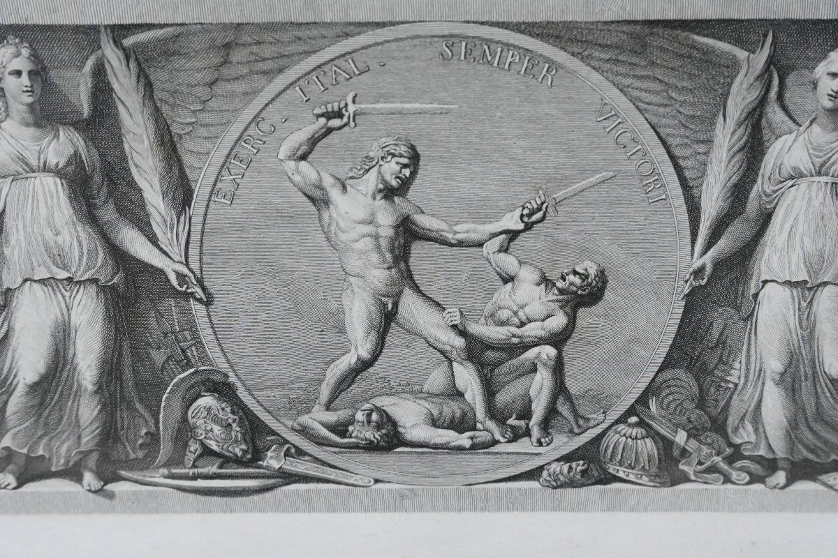 Napoléon Et Ses Victoires d'Après l'Antique , Suite De Trois Gravures XIX-photo-7