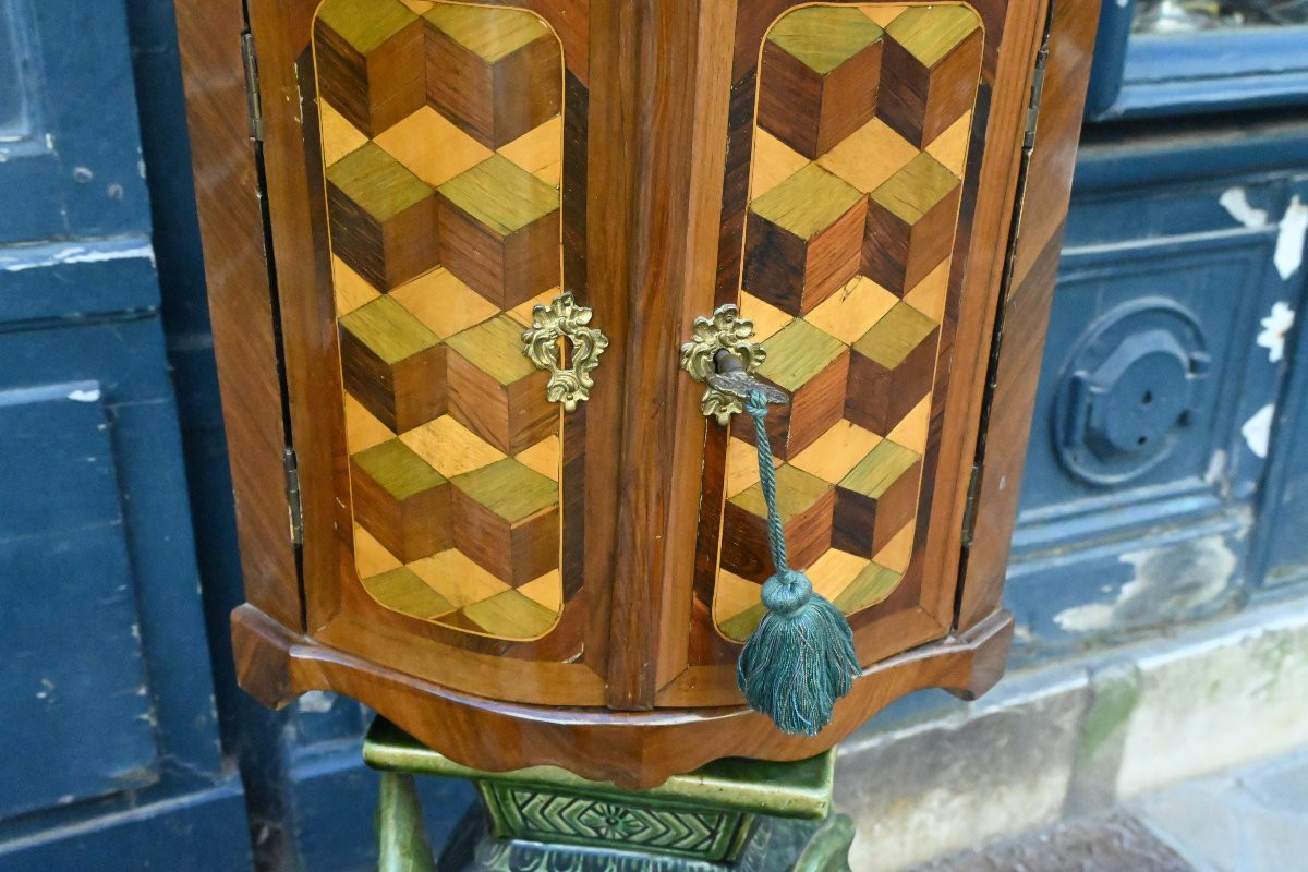 Louis XVI Period 18th Century Corner Hanging Shelf-photo-3
