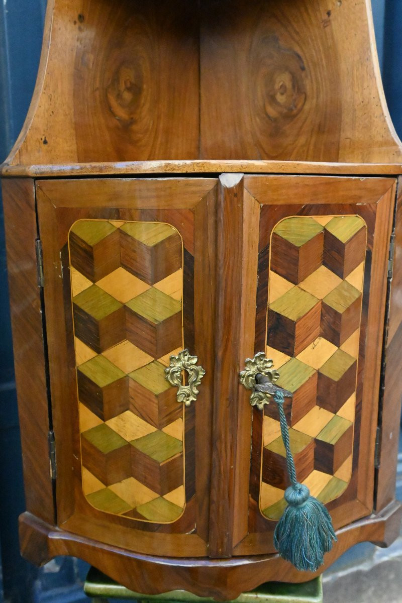 Louis XVI Period 18th Century Corner Hanging Shelf-photo-4