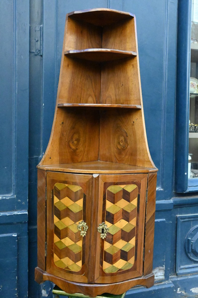 Louis XVI Period 18th Century Corner Hanging Shelf