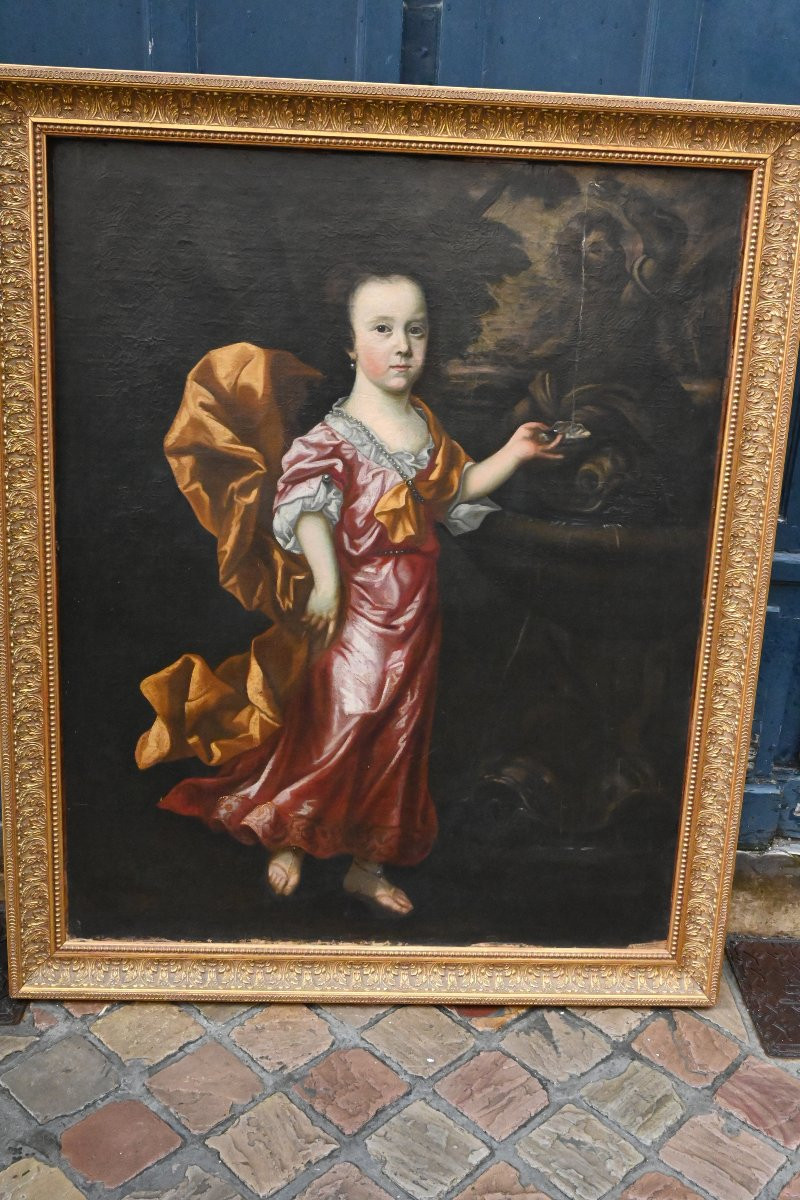 Thomas Hudson Attributed To Portrait Of A Young Princess 18th Century English School-photo-3