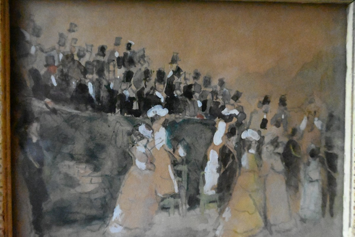 Shopping In Paris Watercolor By Spat