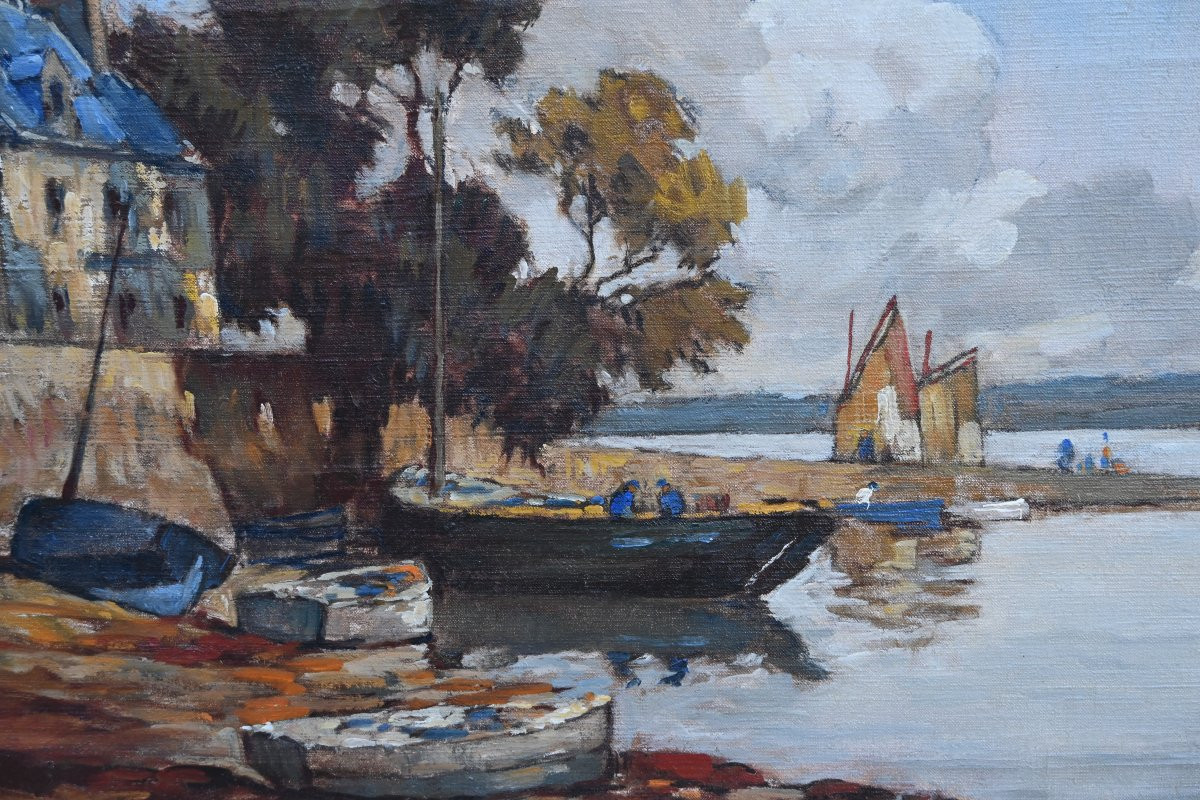 Paysage de Bretagne , huile signée de Fromentin -photo-3