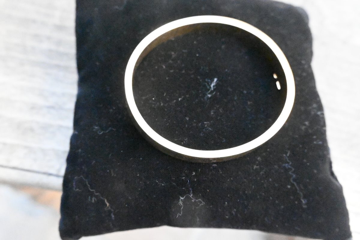18 Kt Gold Bezel Bracelet-photo-2