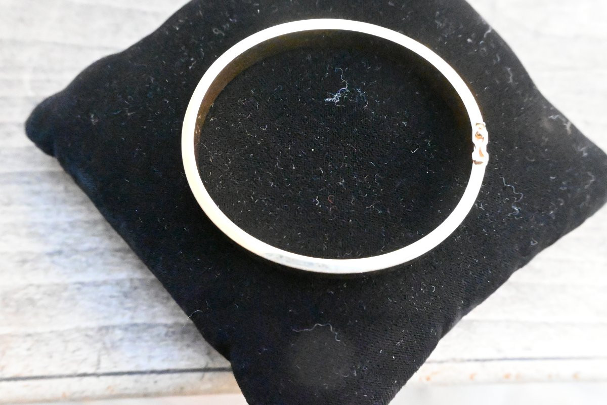 18 Kt Gold Bezel Bracelet-photo-3