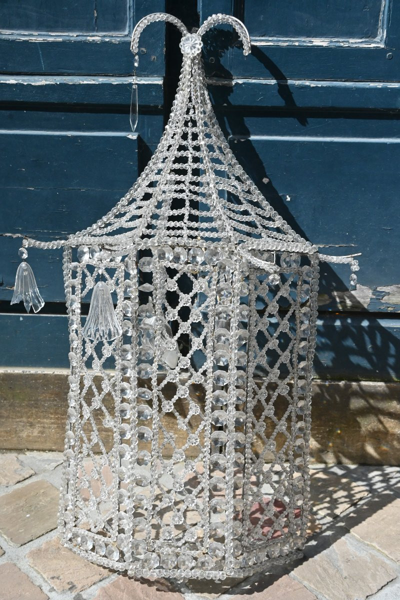 Applique en perle de verre en forme de pagode-photo-2