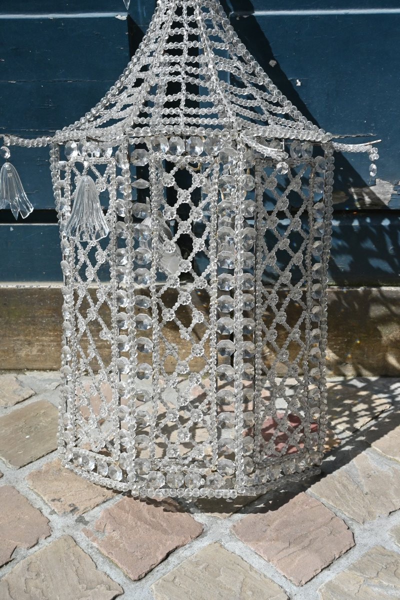 Applique en perle de verre en forme de pagode-photo-3