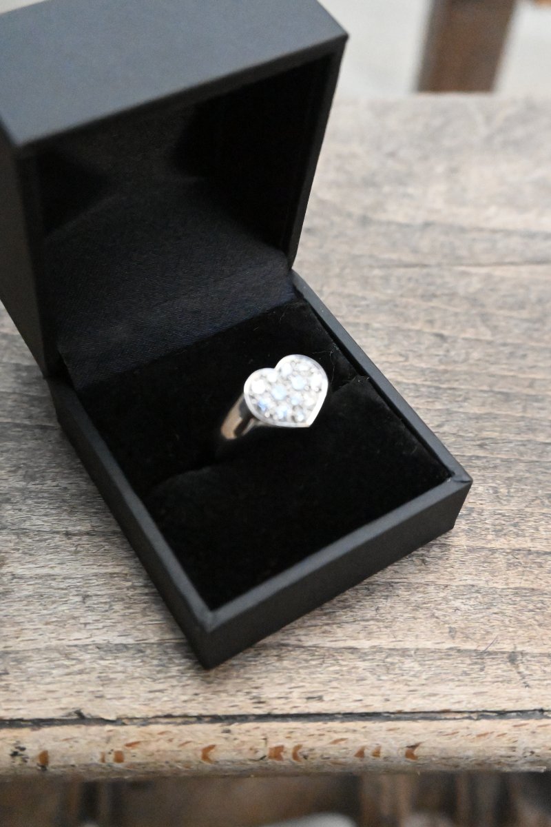 Gold Diamond Heart Ring By Poiray-photo-3