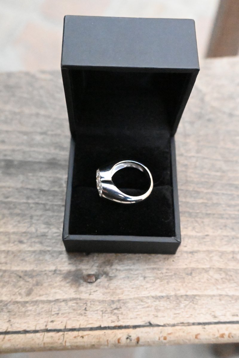 Gold Diamond Heart Ring By Poiray-photo-5