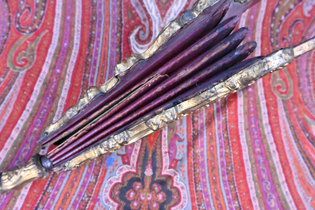  Rare Repoussé Brass Bellows From The 18th Century-photo-2