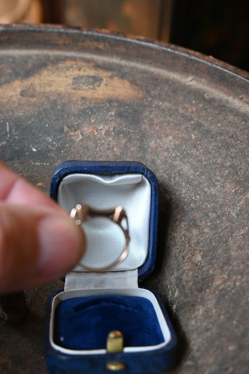Gold And Diamond Tank Ring-photo-4