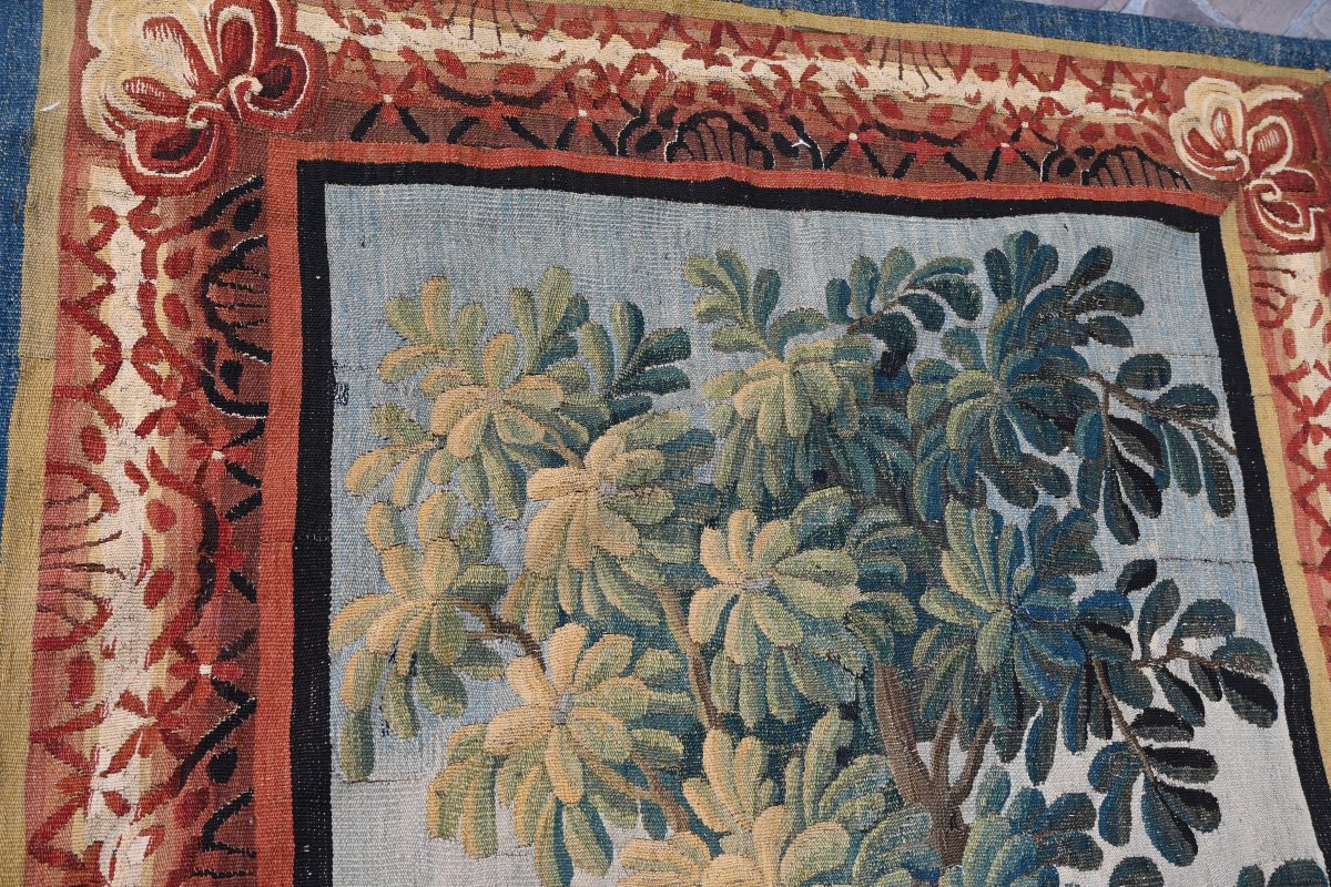 Tapestry , Portière Au Jardinier , Aubusson XVIII-photo-5