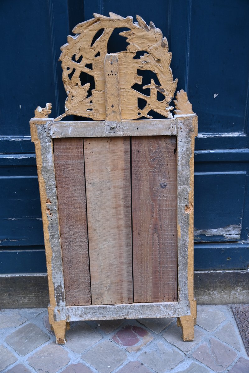 Miroir bois doré d époque Louis XVI  , Bordeaux fin  XVIII-photo-1