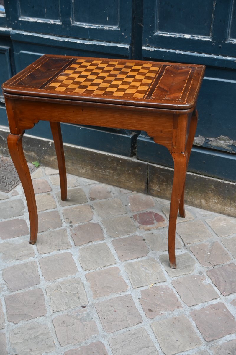 Table à jeux d époque Louis XV du XVIII-photo-2