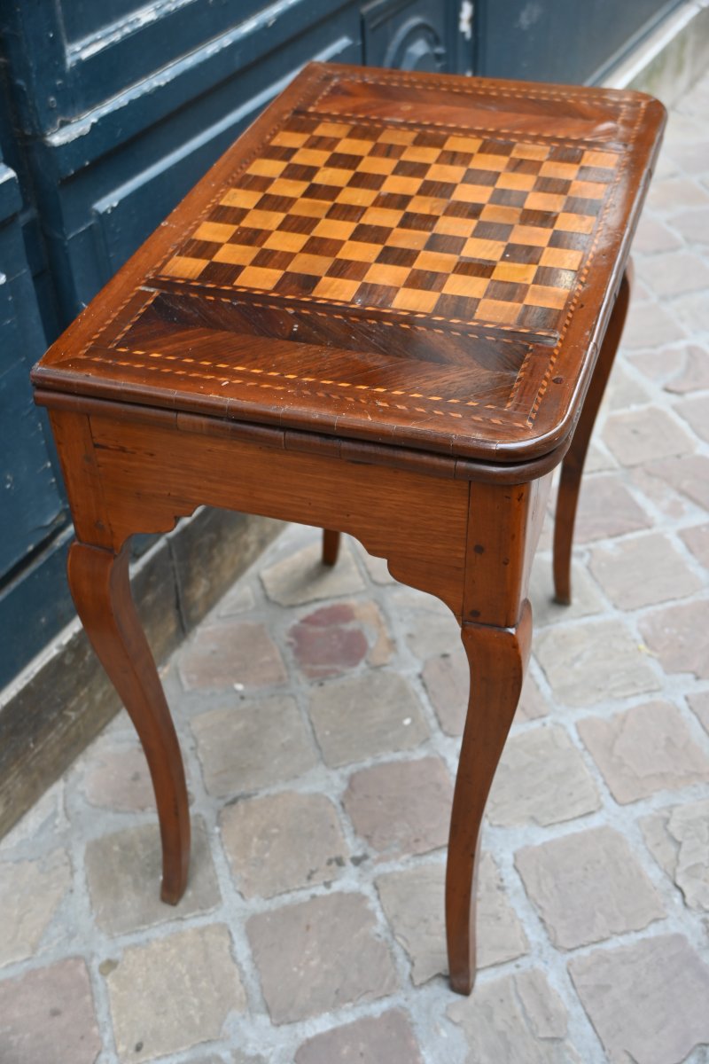 Table à jeux d époque Louis XV du XVIII-photo-3