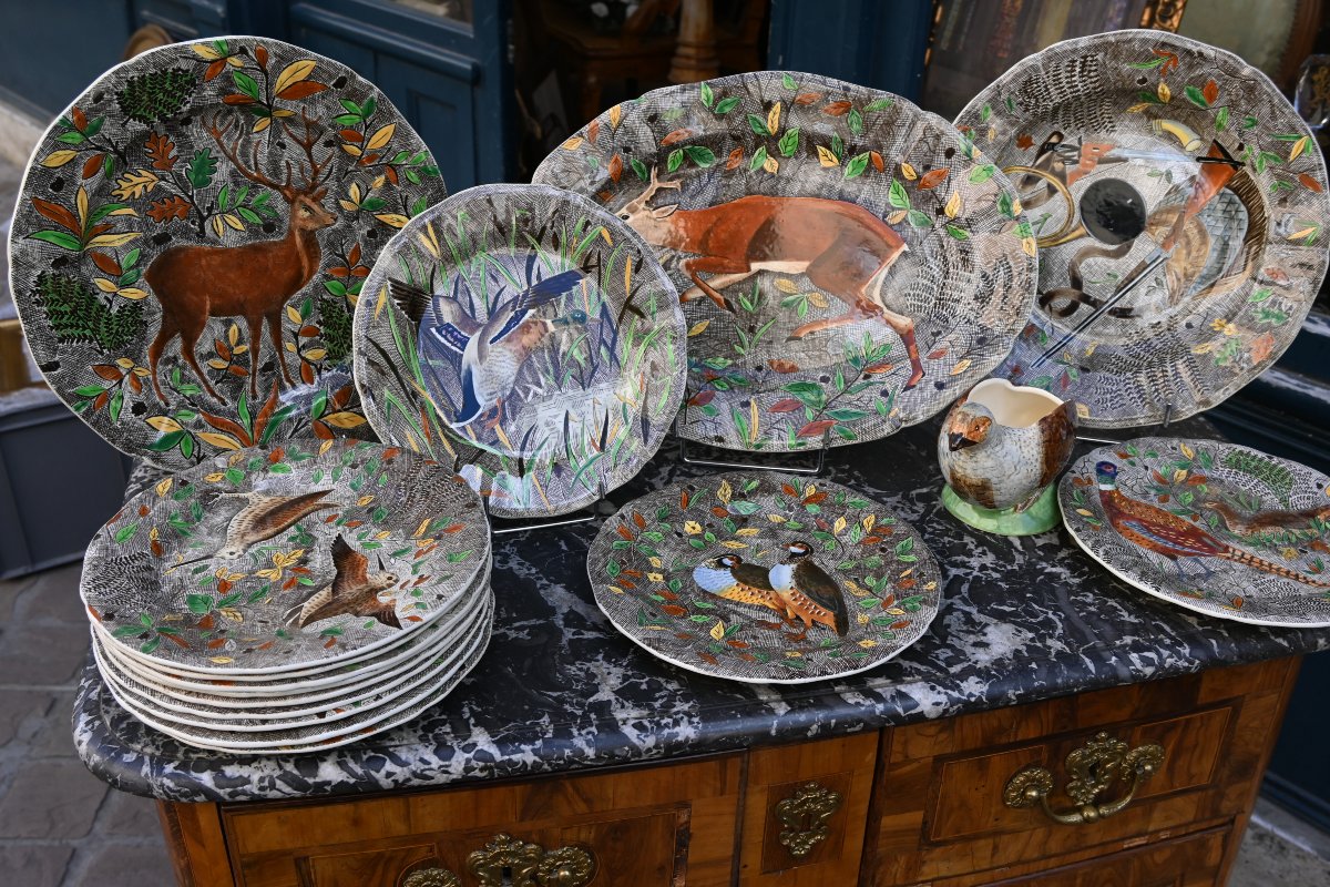 Rambouillet, Gien, Tableware Set By Jean Bertholle-photo-8