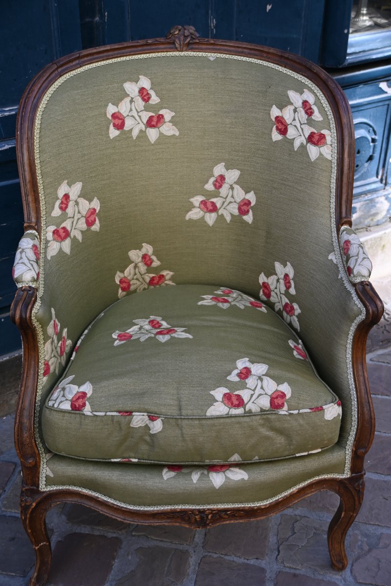 18th-century Louis XV-style Gondola Armchair-photo-2