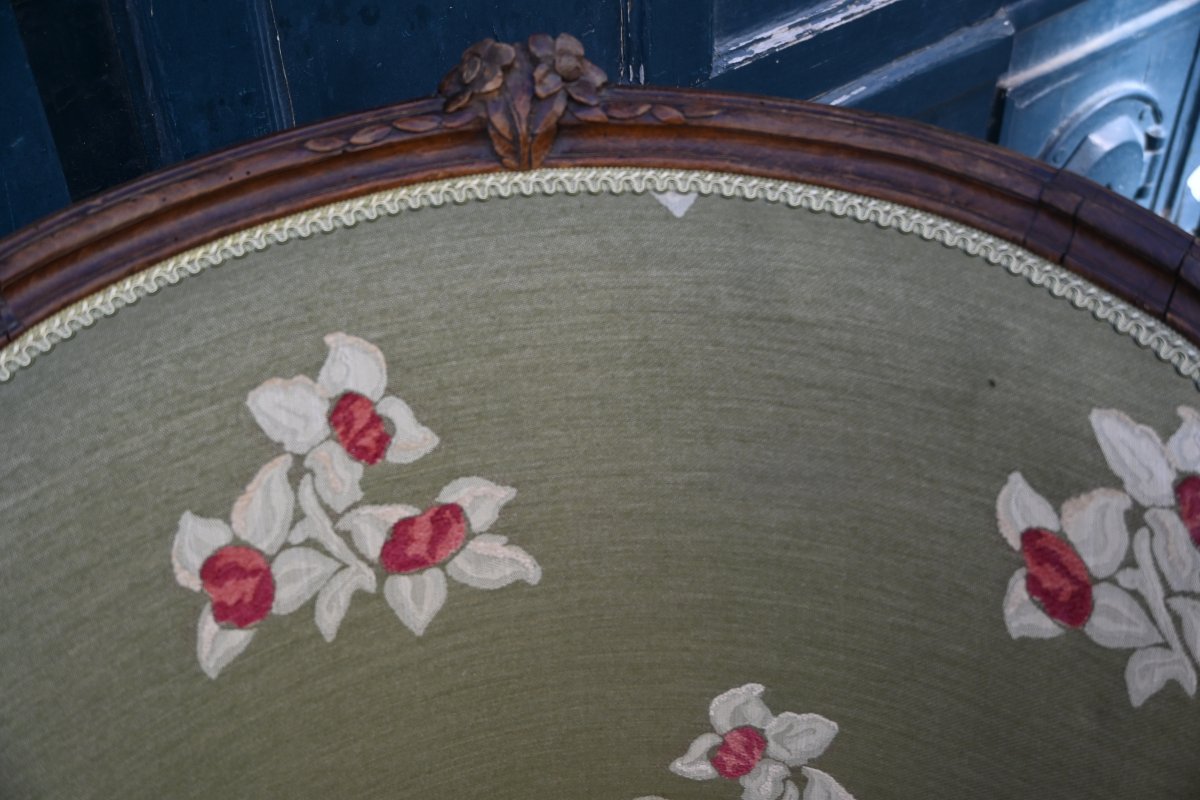 18th-century Louis XV-style Gondola Armchair-photo-3