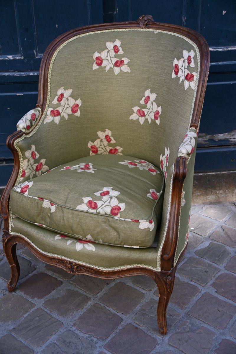 18th-century Louis XV-style Gondola Armchair