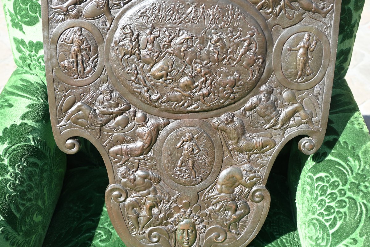 Large Bronze Plaque In The Renaissance Style -photo-4