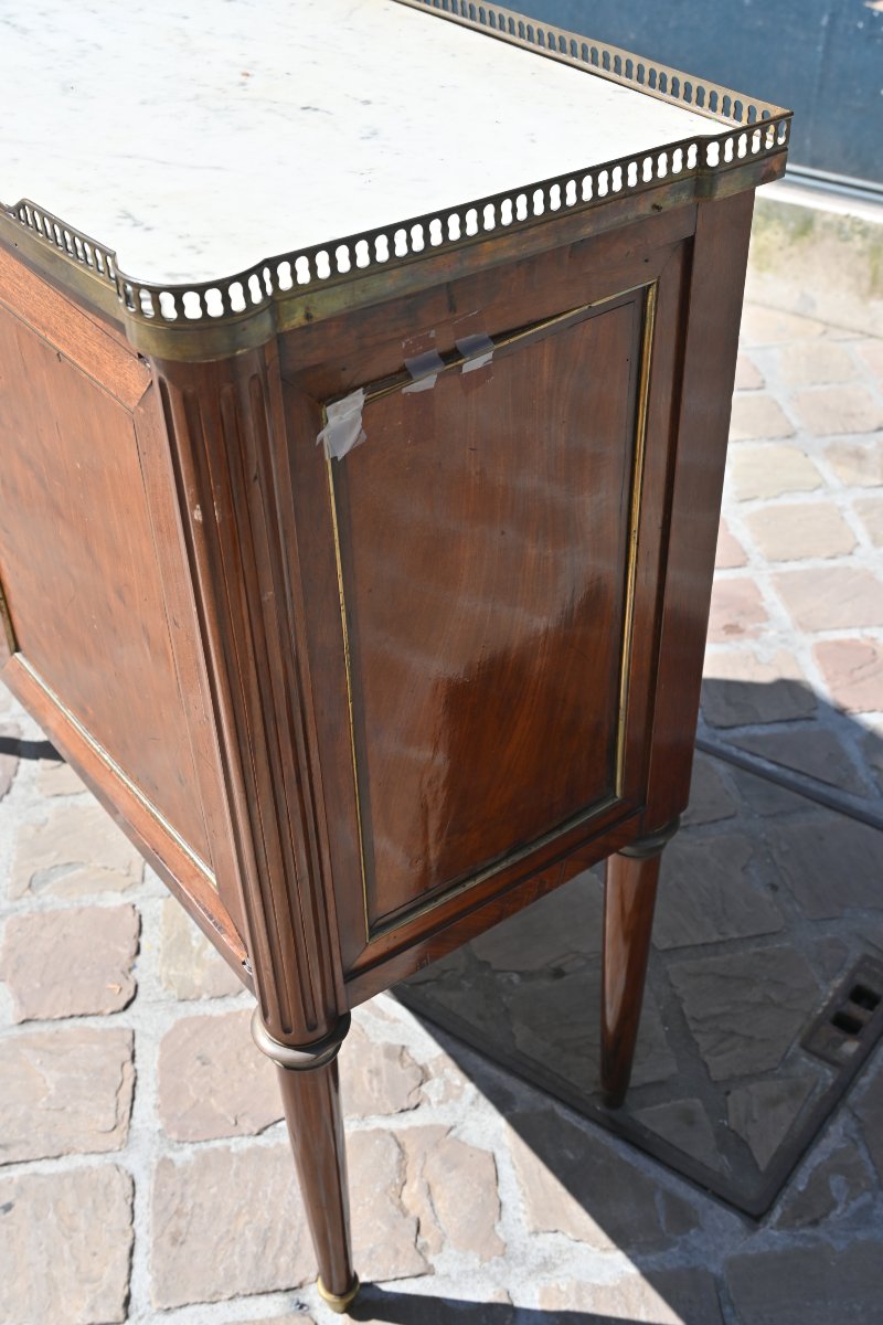 18th-century Louis XVI-style Mahogany Sideboard With Doors-photo-6
