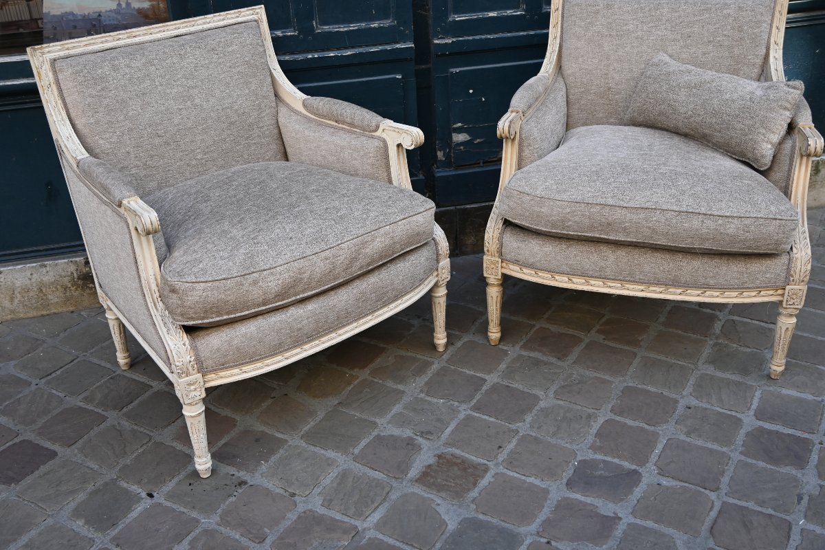Pair Of Louis XVI Marquise Lamps-photo-2