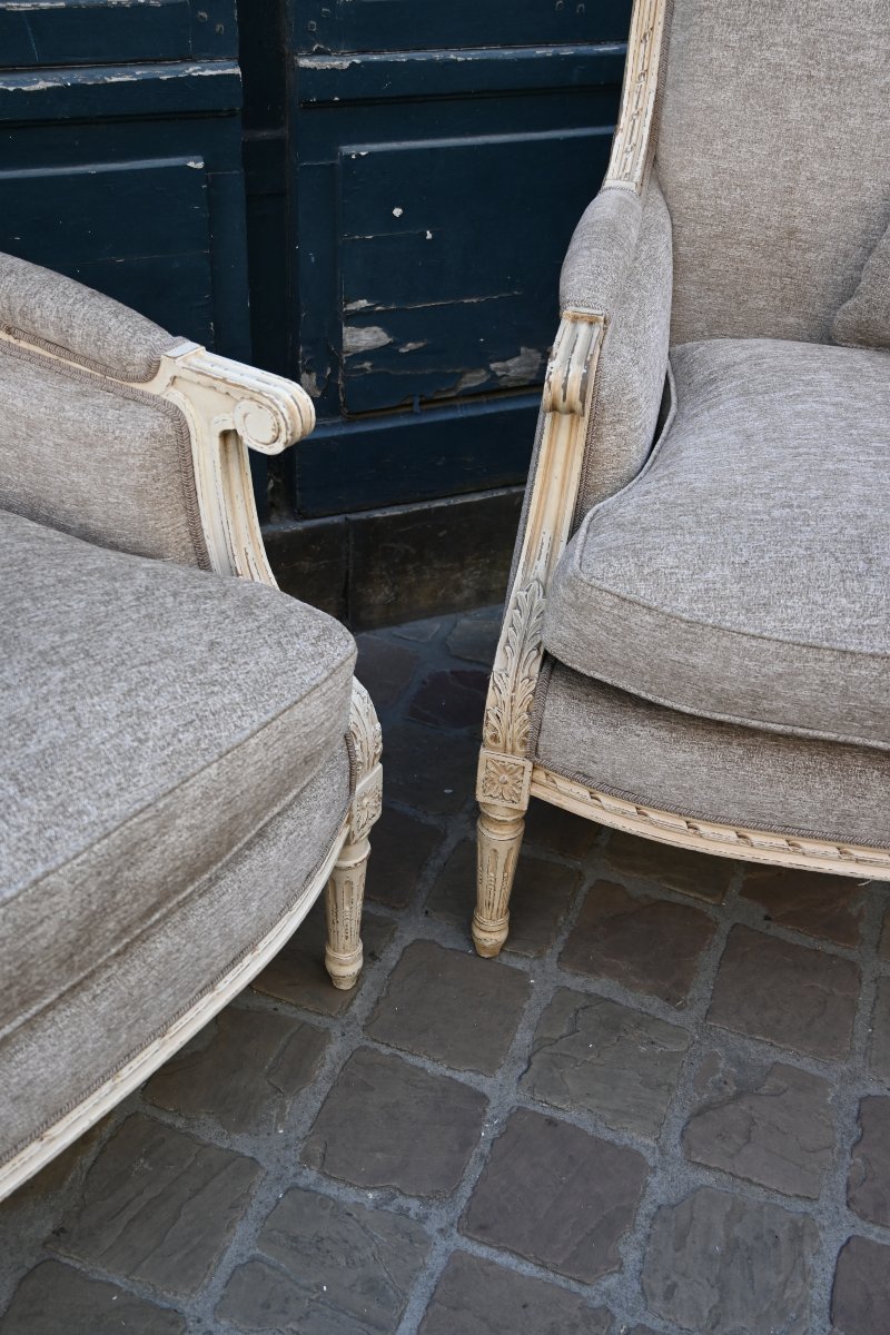 Pair Of Louis XVI Marquise Lamps-photo-3
