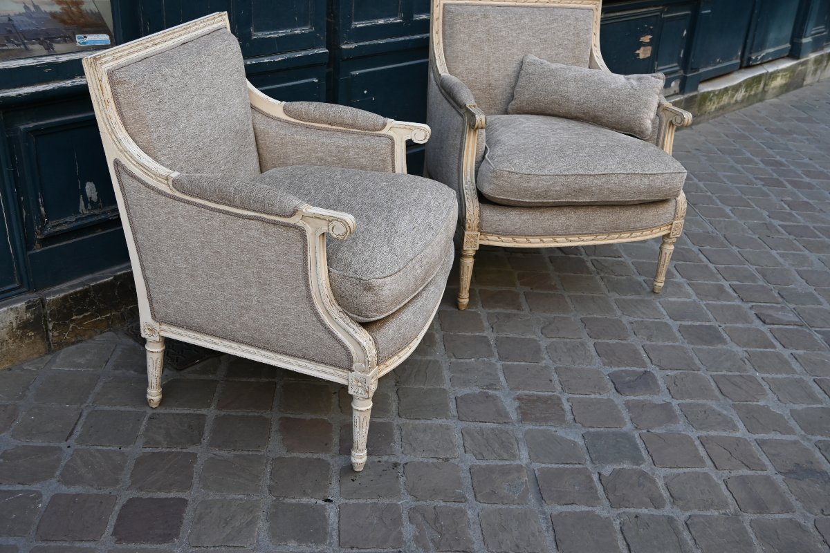 Pair Of Louis XVI Marquise Lamps-photo-4