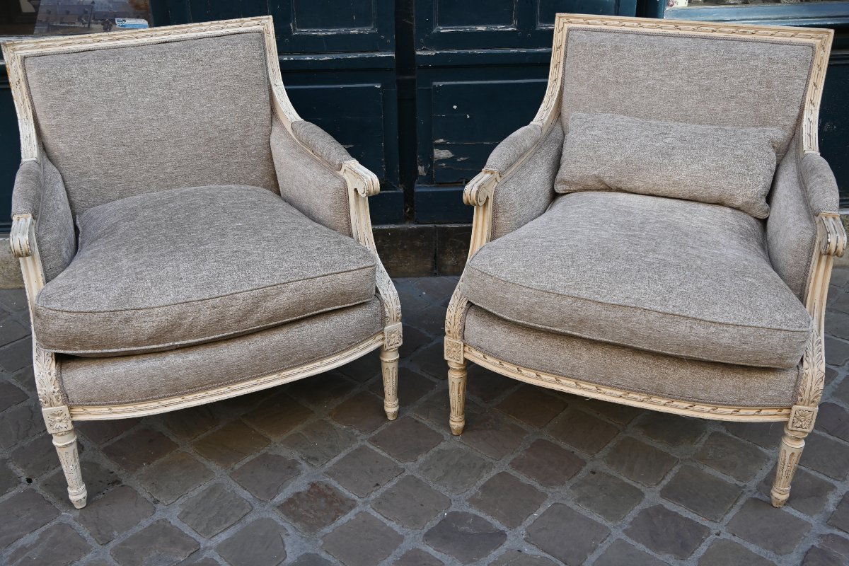 Pair Of Louis XVI Marquise Lamps-photo-5