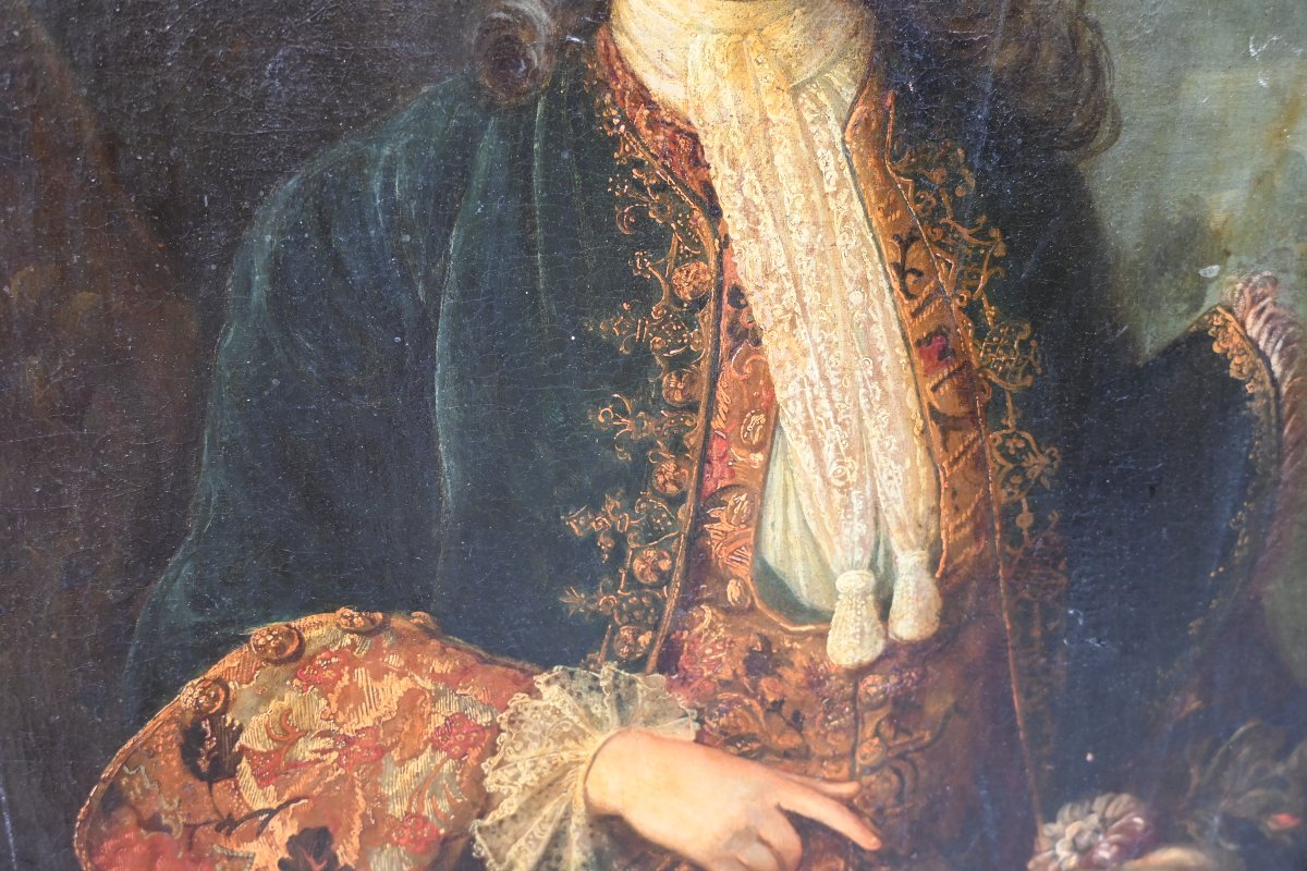 Portrait d un jeune homme , d époque Louis XIV-photo-1