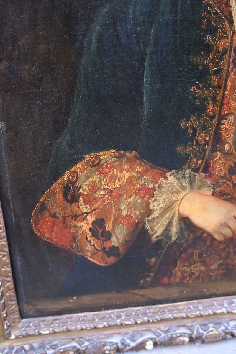 Portrait d un jeune homme , d époque Louis XIV-photo-4