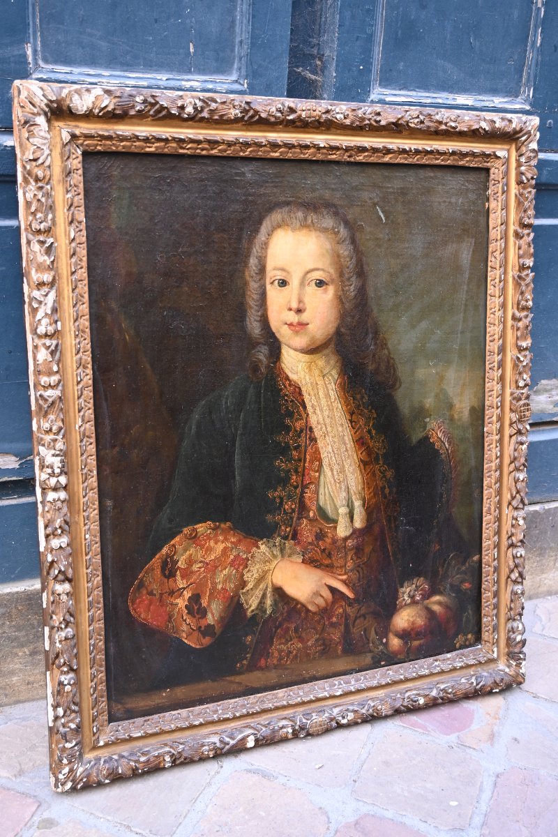 Portrait d un jeune homme , d époque Louis XIV-photo-5