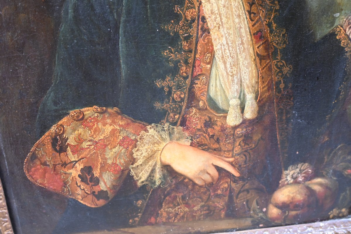 Portrait d un jeune homme , d époque Louis XIV-photo-7