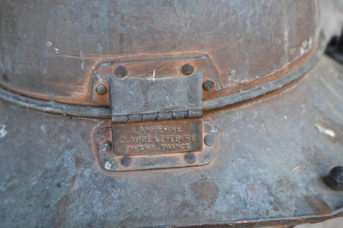 Large 19th-century Copper Lantern-photo-4