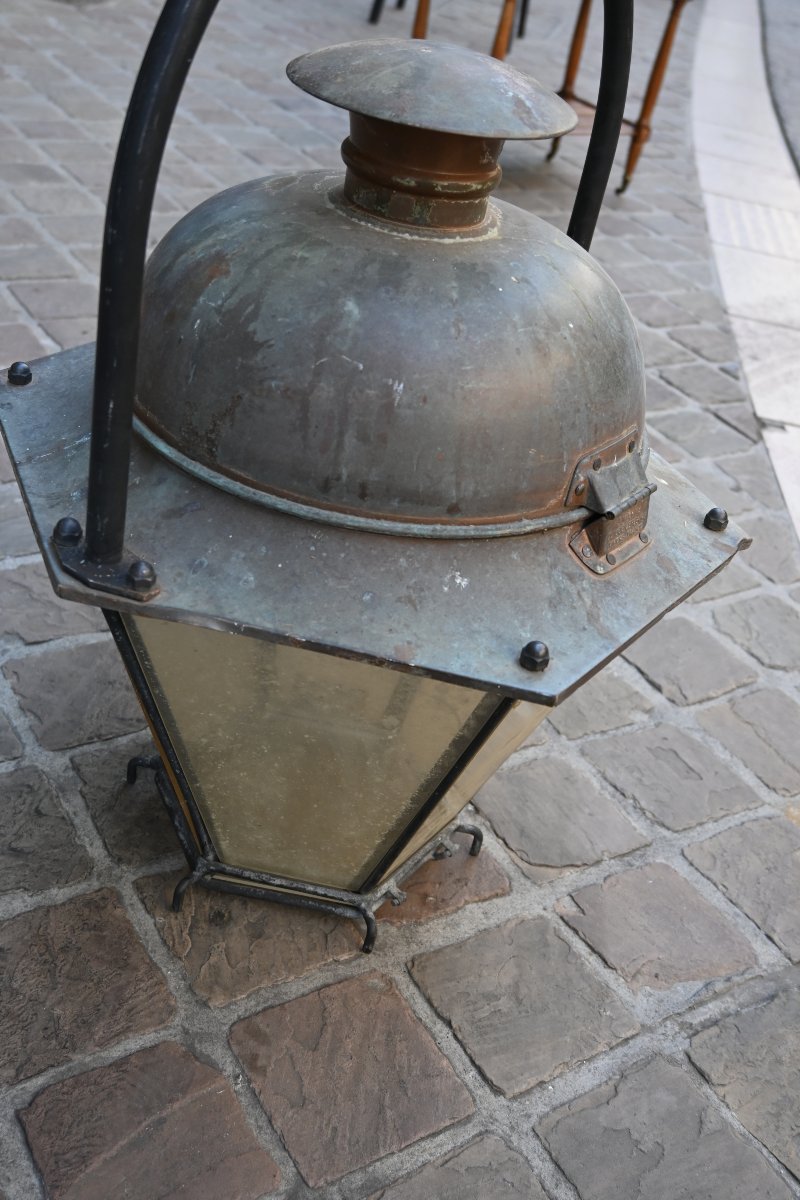 Large 19th-century Copper Lantern-photo-2