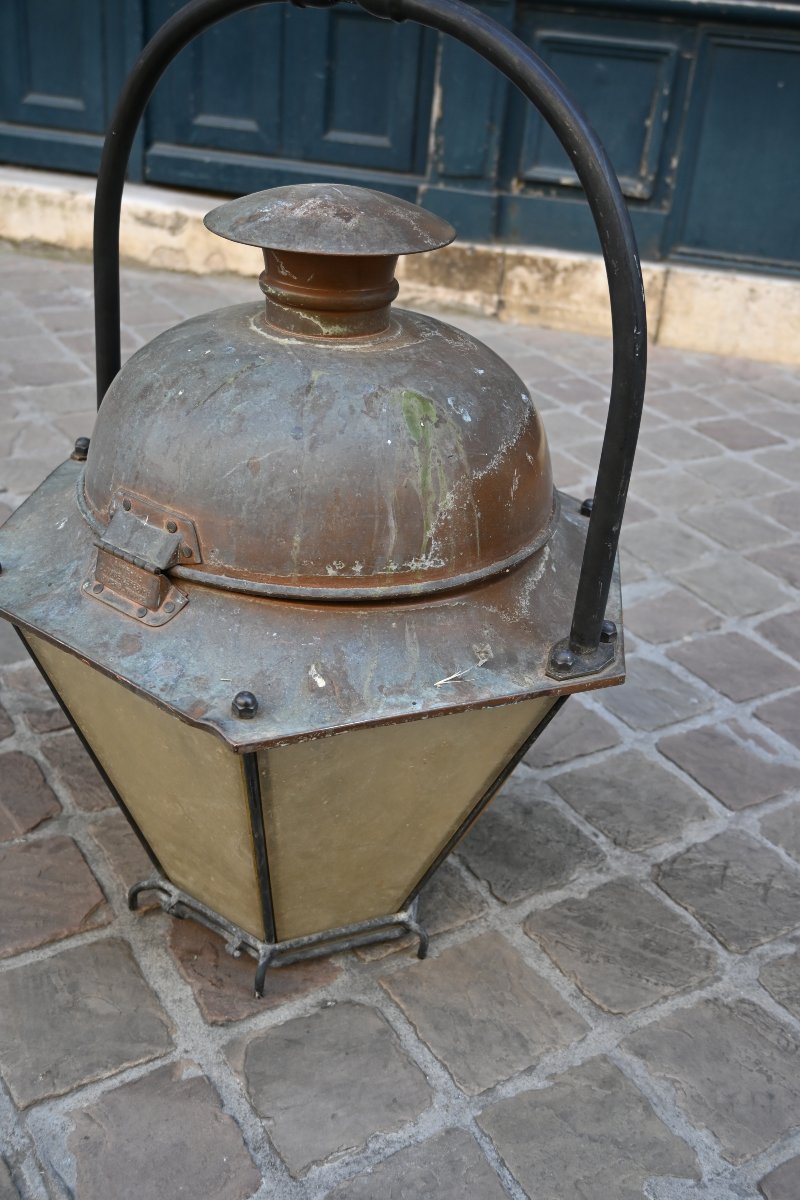 Large 19th-century Copper Lantern-photo-3