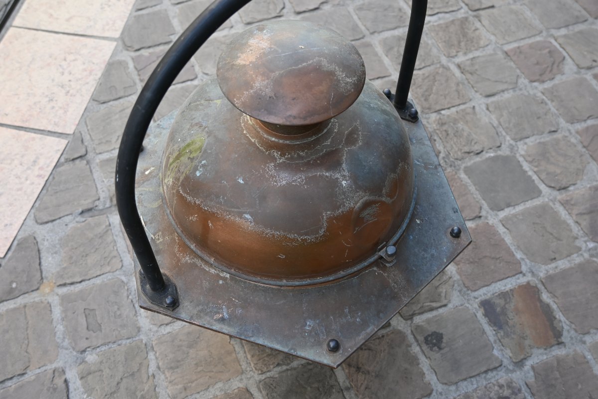 Large 19th-century Copper Lantern-photo-6