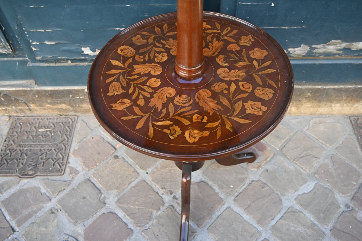 19th-century Dutch Marquetry Sideboard-photo-2