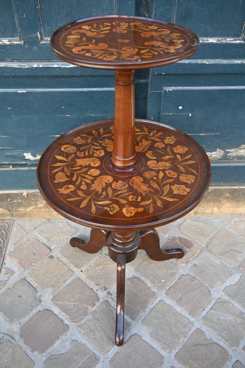 19th-century Dutch Marquetry Sideboard-photo-1