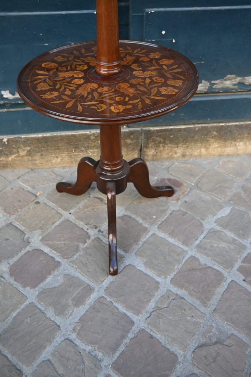 19th-century Dutch Marquetry Sideboard-photo-5